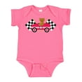 thumbnail image 1 of Inktastic Race Car Racing Bear Animal Boys or Girls Baby Bodysuit, 1 of 5