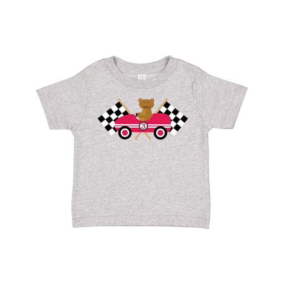 Inktastic Race Car Racing Bear Animal Boys or Girls Toddler T-Shirt