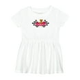 thumbnail image 1 of Inktastic Race Car Racing Bear Animal Girls Baby Dress, 1 of 5
