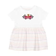 thumbnail image 1 of Inktastic Race Car Racing Bear Animal Girls Baby Dress, 1 of 5