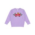 thumbnail image 1 of Inktastic Race Car Racing Bear Animal Toddler Sweatshirt, 1 of 4