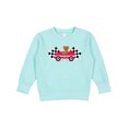 thumbnail image 1 of Inktastic Race Car Racing Bear Animal Toddler Sweatshirt, 1 of 4