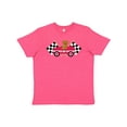 thumbnail image 1 of Inktastic Race Car Racing Bear Animal Youth T-Shirt, 1 of 5