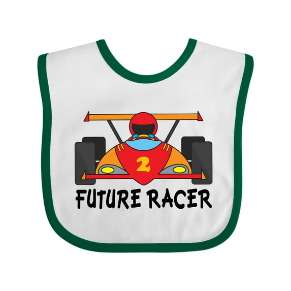 Inktastic Race Car Racing Boys Baby Bib