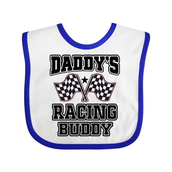 Inktastic Racing Buddy Girls Car Flags Girls Baby Bib