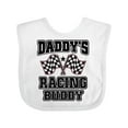 thumbnail image 1 of Inktastic Racing Buddy Girls Car Flags Girls Baby Bib, 1 of 4