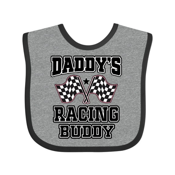 Inktastic Racing Buddy Girls Car Flags Girls Baby Bib