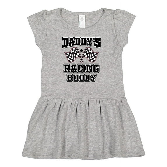 Inktastic Racing Buddy Girls Car Flags Girls Baby Dress