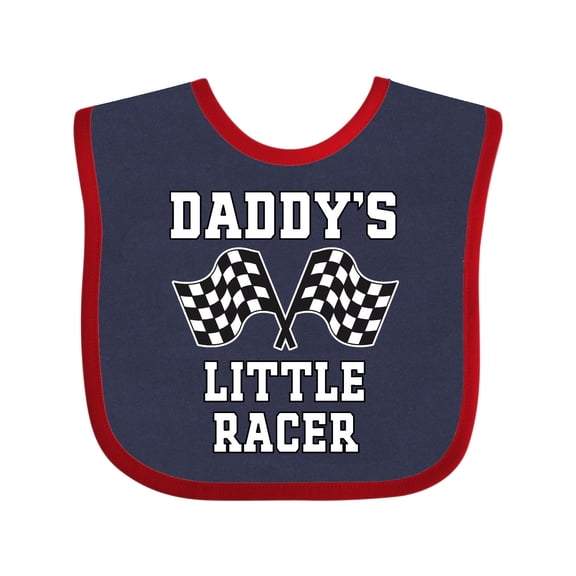 Inktastic Racing Daddy Little Racer Boys Baby Bib