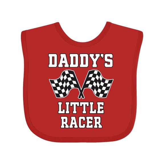 Inktastic Racing Daddy Little Racer Boys Baby Bib
