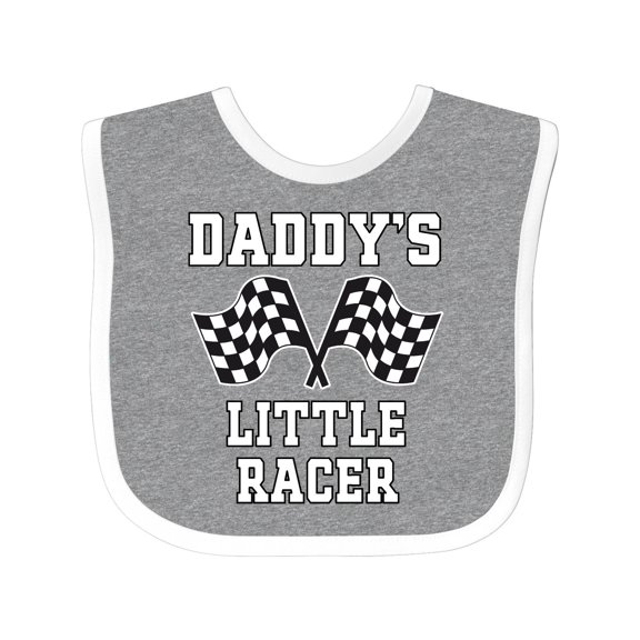 Inktastic Racing Daddy Little Racer Boys Baby Bib