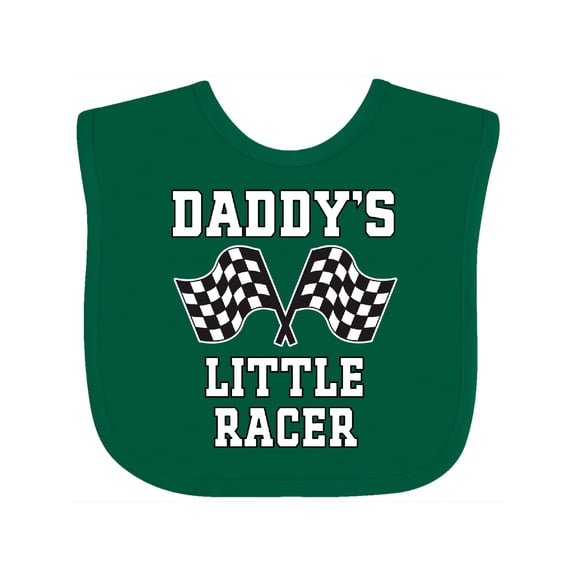 Inktastic Racing Daddy Little Racer Boys Baby Bib