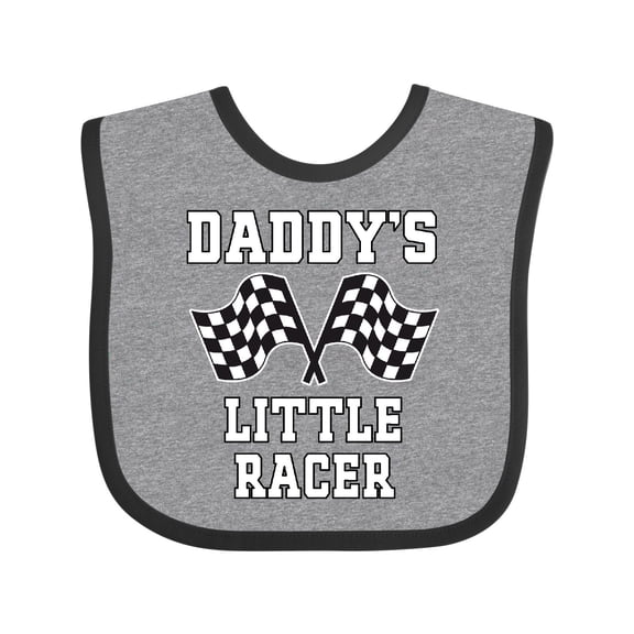 Inktastic Racing Daddy Little Racer Boys Baby Bib