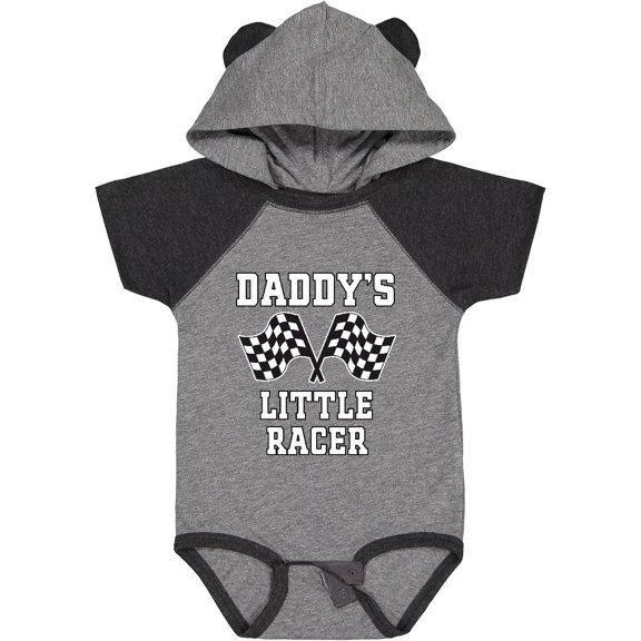 Inktastic Racing Daddy Little Racer Boys Baby Bodysuit
