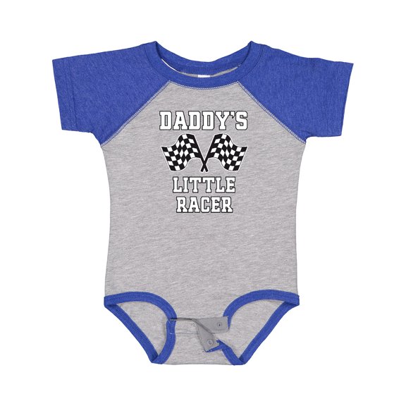 Inktastic Racing Daddy Little Racer Boys Baby Bodysuit
