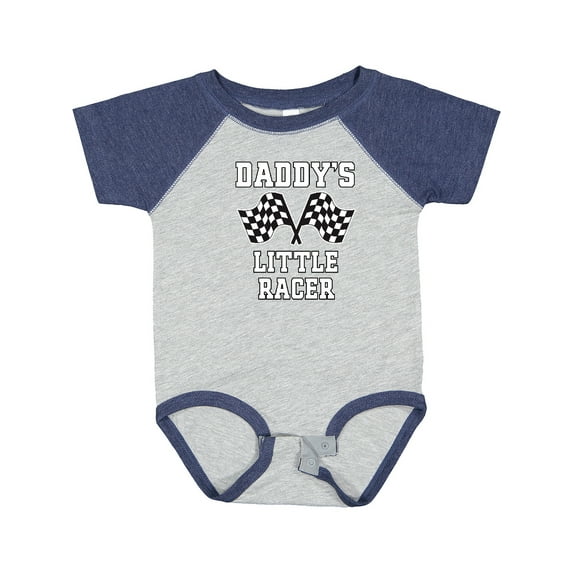 Inktastic Racing Daddy Little Racer Boys Baby Bodysuit