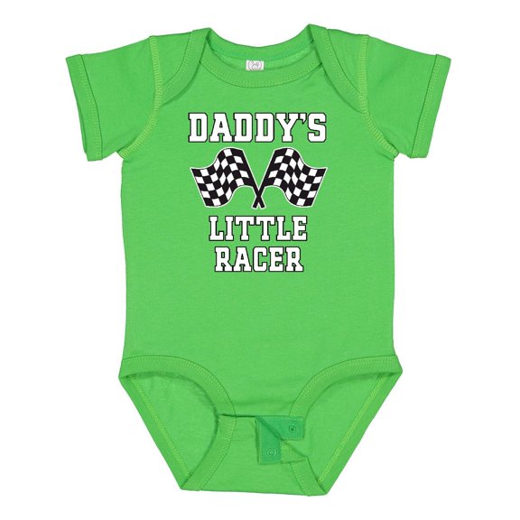 Inktastic Racing Daddy Little Racer Boys Baby Bodysuit