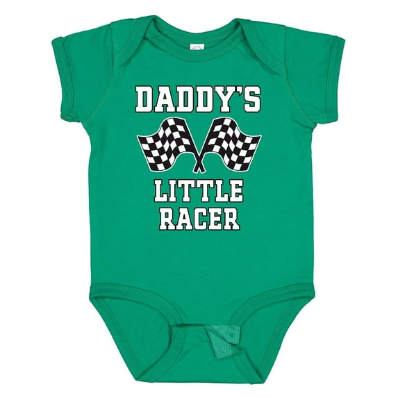 Inktastic Racing Daddy Little Racer Boys Baby Bodysuit