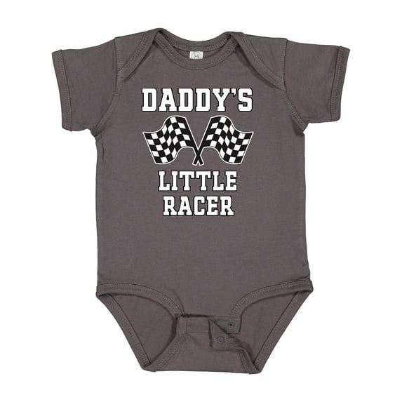 Inktastic Racing Daddy Little Racer Boys Baby Bodysuit