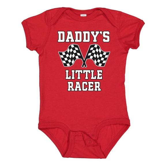 Inktastic Racing Daddy Little Racer Boys Baby Bodysuit