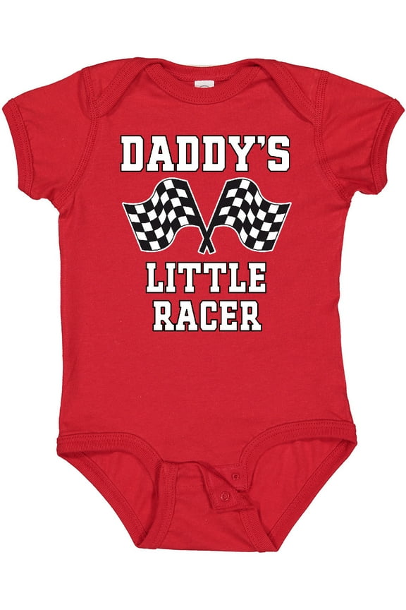 Racing Daddy Little Racer Boys Baby Bodysuit