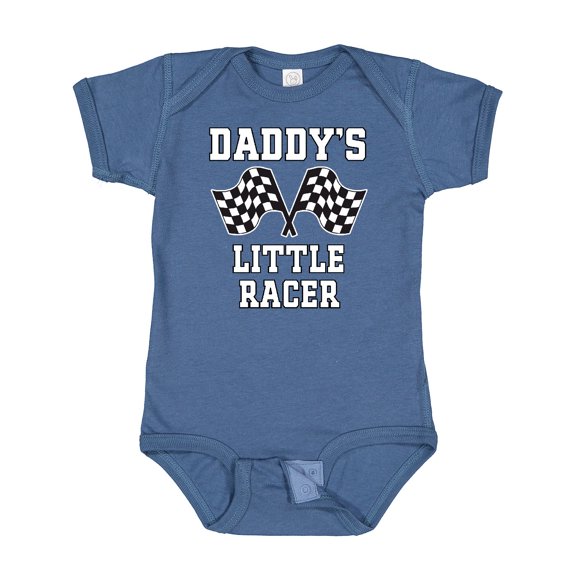 Inktastic Racing Daddy Little Racer Boys Baby Bodysuit