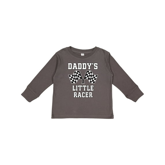 Inktastic Racing Daddy Little Racer Gift Boys Long Sleeve Toddler T-Shirt