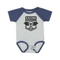 thumbnail image 1 of Inktastic Racing League with Race Car Wheel and Wings Boys or Girls Baby Bodysuit, 1 of 5