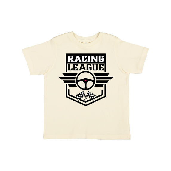 Inktastic Racing League with Race Car Wheel and Wings Boys or Girls Toddler T-Shirt