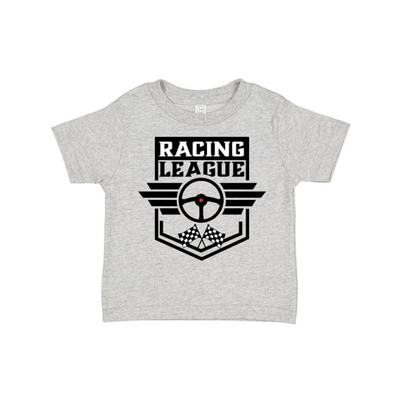 Inktastic Racing League with Race Car Wheel and Wings Boys or Girls Toddler T-Shirt