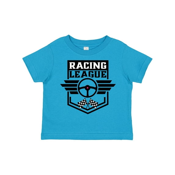 Inktastic Racing League with Race Car Wheel and Wings Boys or Girls Toddler T-Shirt
