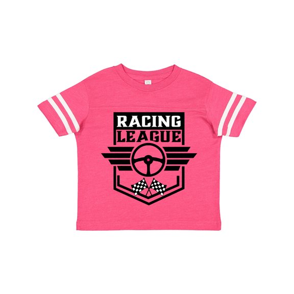 Inktastic Racing League with Race Car Wheel and Wings Boys or Girls Toddler T-Shirt