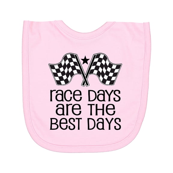 Inktastic Racing Quote Race Days Are the Best Newborn Bib