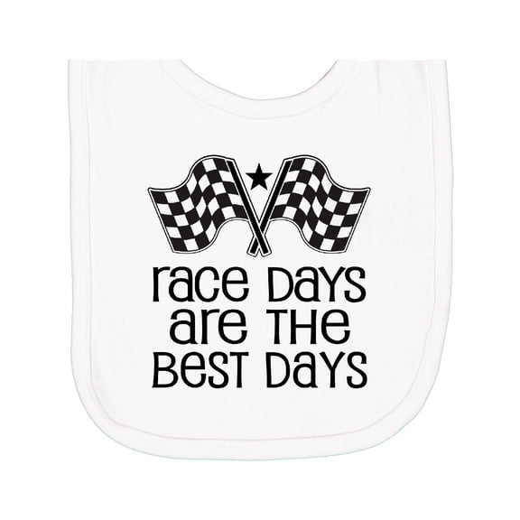 Inktastic Racing Quote Race Days Are the Best Newborn Bib
