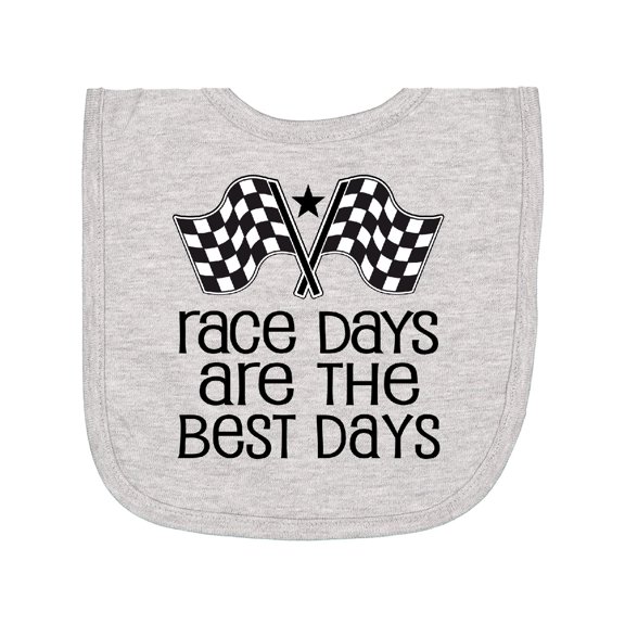 Inktastic Racing Quote Race Days Are the Best Newborn Bib