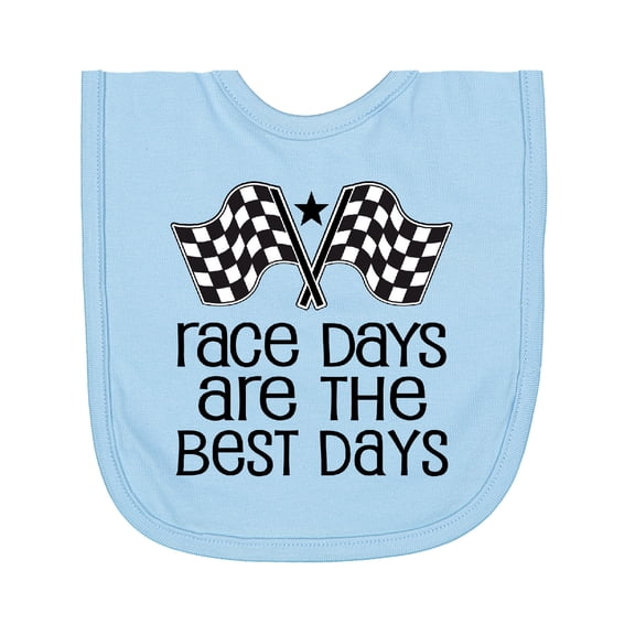 Inktastic Racing Quote Race Days Are the Best Newborn Bib