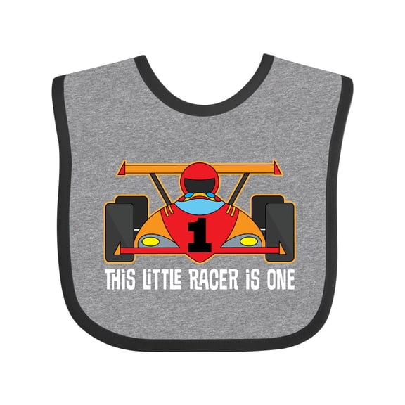 Inktastic Racing Themed 1st Birthday Car Boys Baby Bib