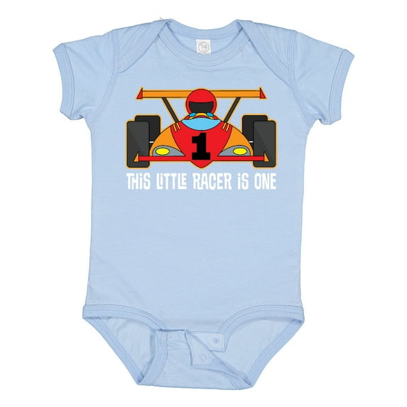 Inktastic Racing Themed 1st Birthday Car Boys Baby Bodysuit