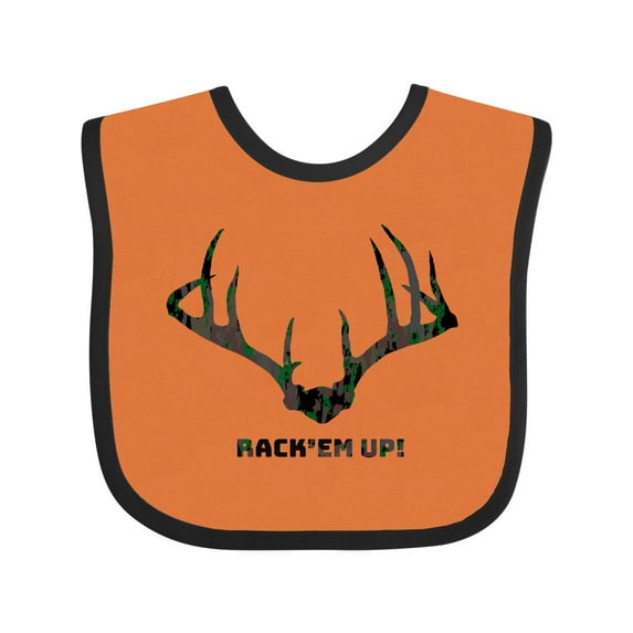 Inktastic Rack 'em Up in Camo Boys or Girls Baby Bib