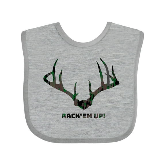 Inktastic Rack 'em Up in Camo Boys or Girls Baby Bib