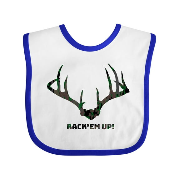 Inktastic Rack 'em Up in Camo Boys or Girls Baby Bib