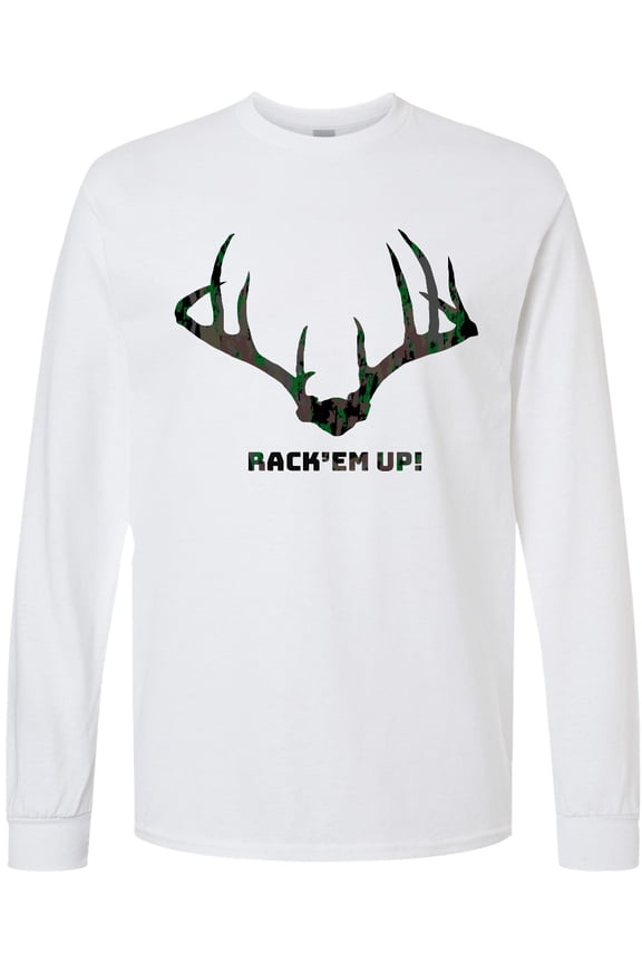 Rack 'em Up in Camo Long Sleeve T-Shirt