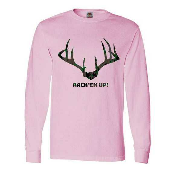 Inktastic Rack 'em Up in Camo Long Sleeve T-Shirt