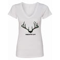 thumbnail image 1 of Inktastic Rack 'em Up in Camo Women's V-Neck T-Shirt, 1 of 5