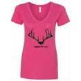 thumbnail image 1 of Inktastic Rack 'em Up in Camo Women's V-Neck T-Shirt, 1 of 5
