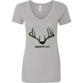 thumbnail image 1 of Inktastic Rack 'em Up in Camo Women's V-Neck T-Shirt, 1 of 5