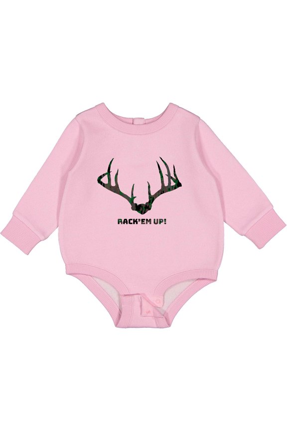 Rack 'em Up in Camo Baby Fleece Bodysuit
