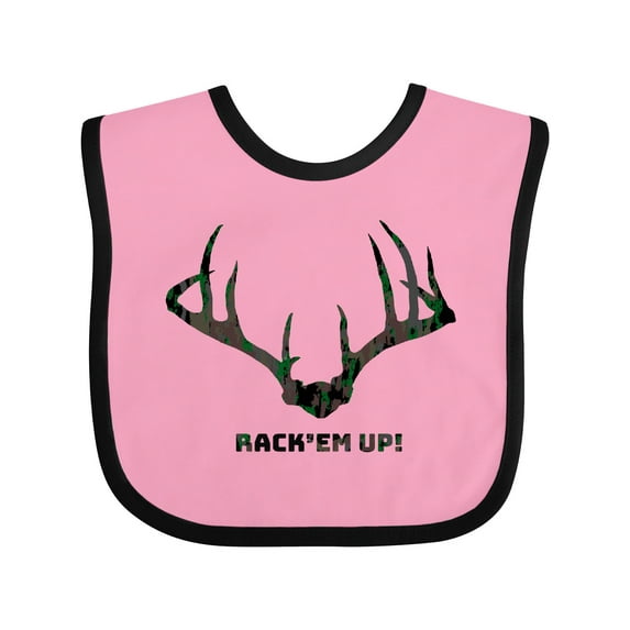 Inktastic Rack 'em Up in Camo Boys or Girls Baby Bib