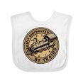thumbnail image 1 of Inktastic Railroader Easily Distracted by Trains Boys or Girls Baby Bib, 1 of 4