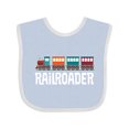 thumbnail image 1 of Inktastic Railroader Train Hobby Boys or Girls Baby Bib, 1 of 4
